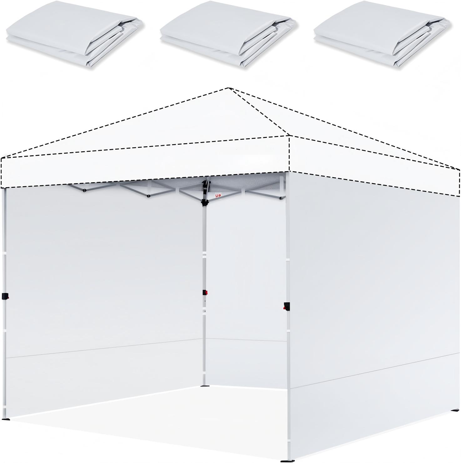 A white solid sidewall for 10X10 canopy tent