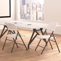 folding chair-white-indoor
