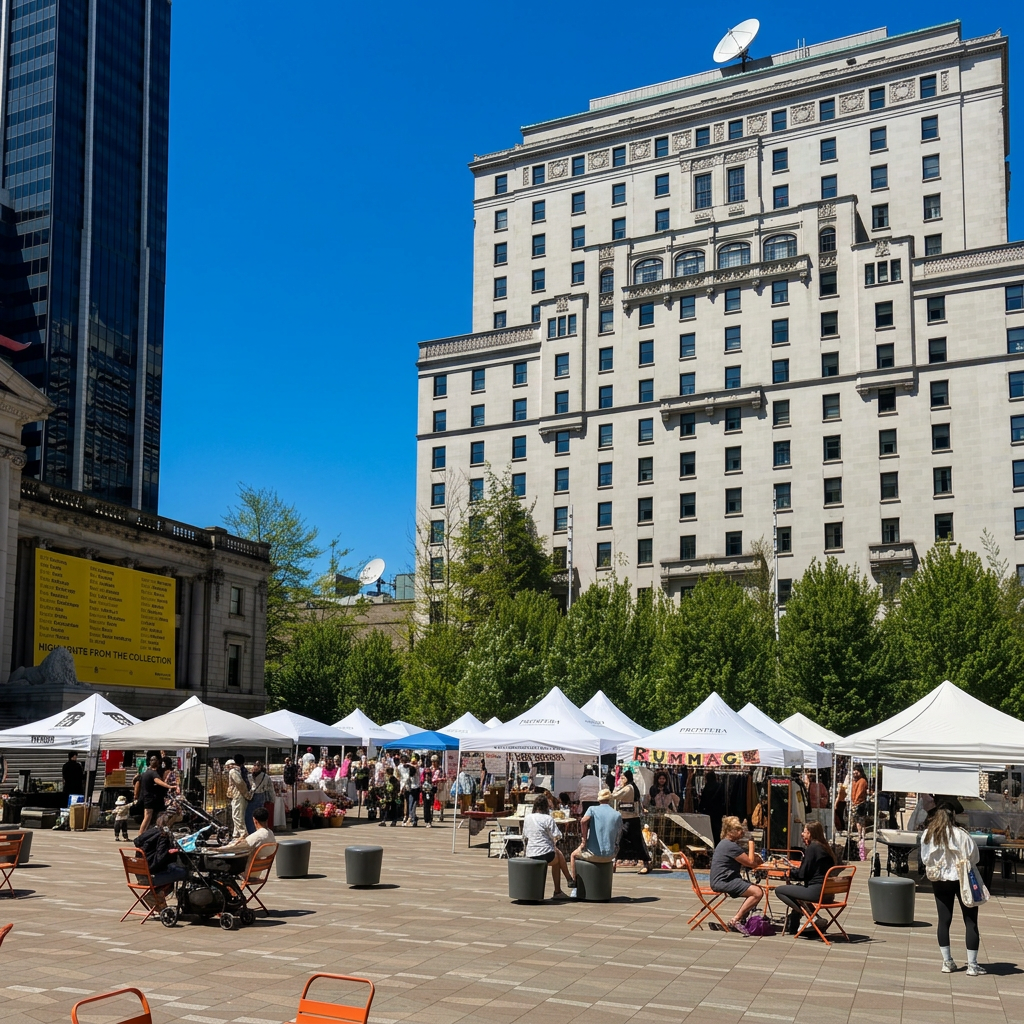 downtown vancouver vendor market