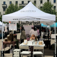 vendor market- live portrait 10X10 canopy tent