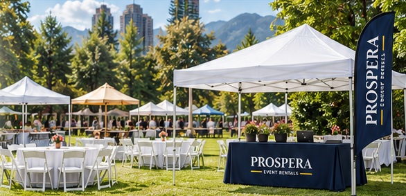 Illustrative Prospera setup at an outdoor event