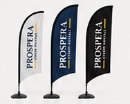 Custom Printed Flag — approved illustrative design