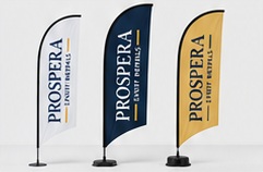 Coordinating Custom Printed Flag — approved illustrative design